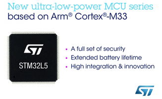 意法半導體推出 stm32l5 超低功耗微控制器 加強物聯網安全防御能力